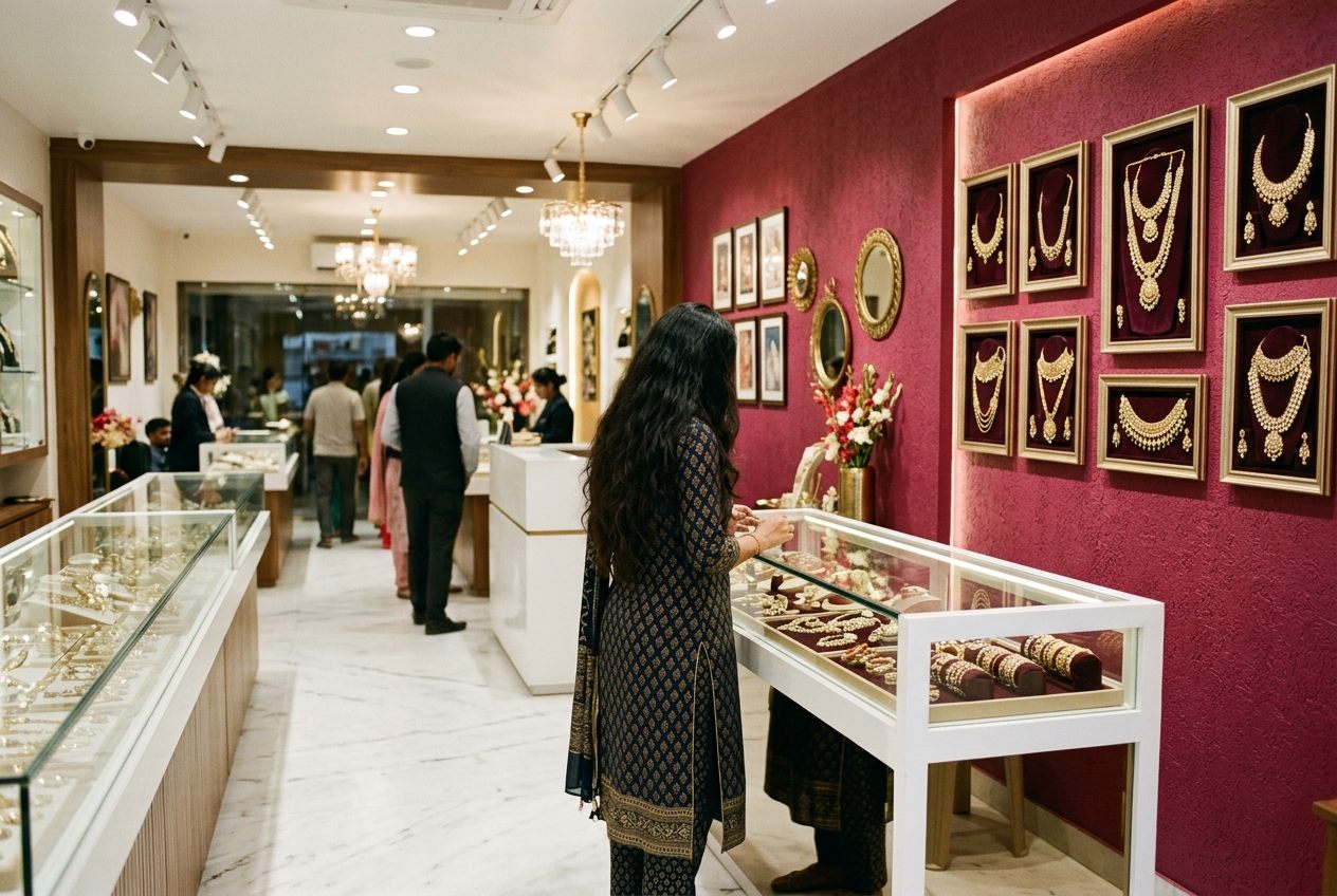 Inside a Swarnmala store