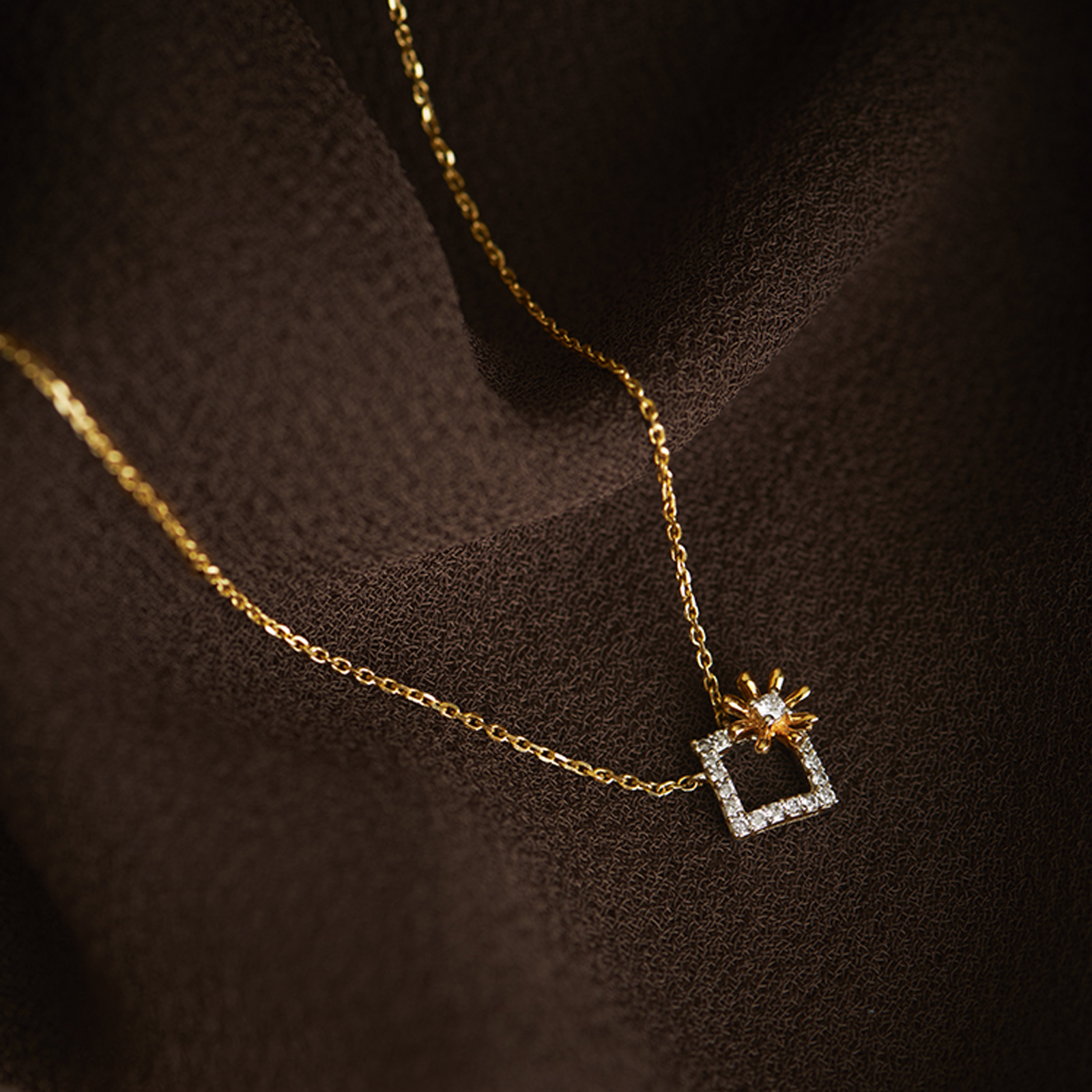 Daisy Diamond Necklace, view 3