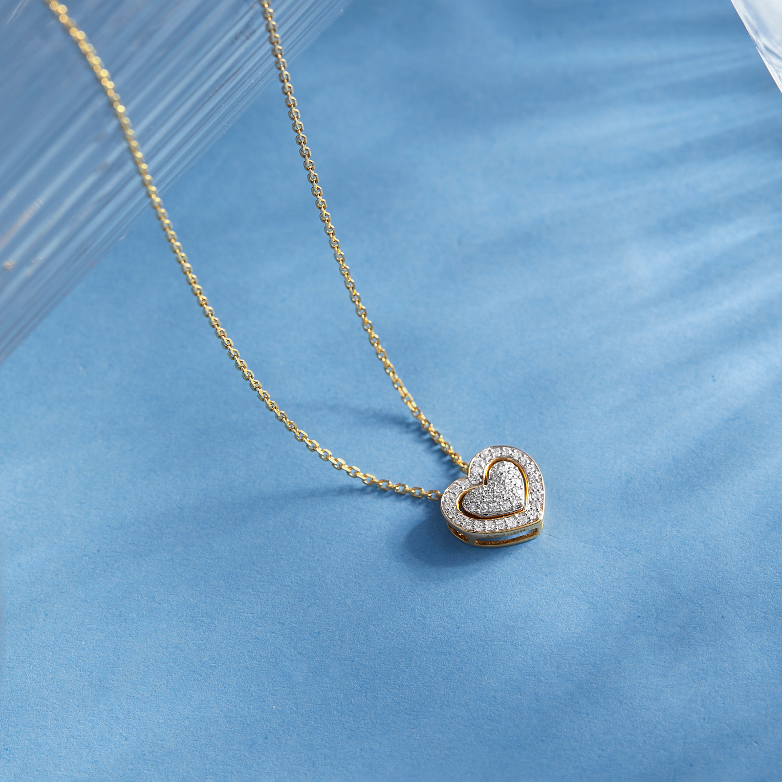 Tyra Heart Necklace, view 3
